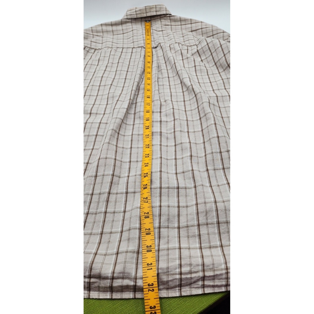 Columbia Sportswear Men's Shirt XL L/S Button Down Tan Plaid Check‎ 100% Cotton - Picture 11 of 11